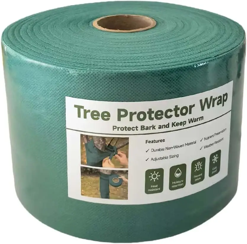 

Защитная обертка для стволов деревьев, защитная пленка для коры - дышащая и солнцезащитная, для защиты молодых деревьев.