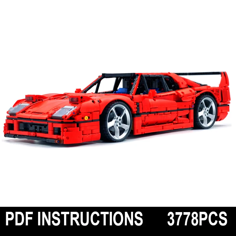 Klassieke MOC-140404 Technische Hypercar Auto Model Assemblage Bouwstenen Bricks Diy Puzzel Bureau Orn Speelgoed Verjaardagscadeautjes Voor Kinderen