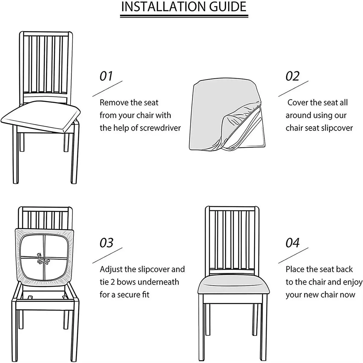 4/6 قطعة الجاكار النسيج وسادة كرسي يغطي أغطية مقاعد مرنة للكراسي بلون كرسي الغلاف حامي لغرفة المعيشة #3