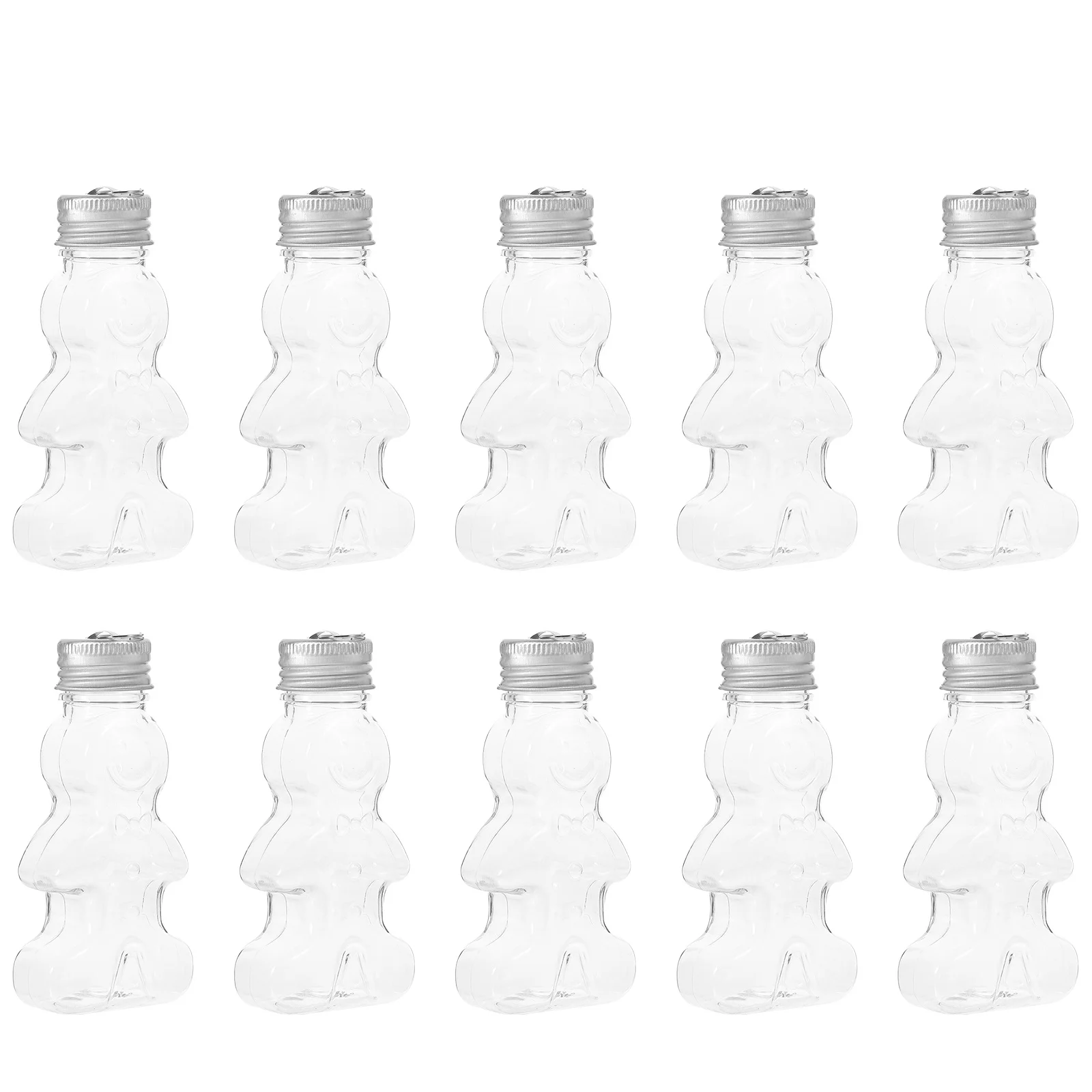 10 قطعة مجموعة زجاجات الزنجبيل الرائعة حاويات المياه الزخرفية الفارغة لشجرة عيد الميلاد معلقة برطمانات الحلوى مع قبعات الختم #4