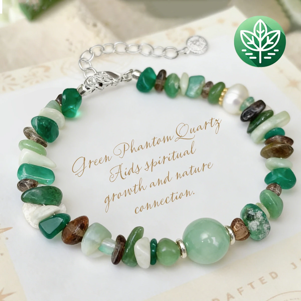 

Adjustable Natural Crystal Five Elements Bracelet Chakra Healing Wealth Lucky Gift for Yoga Meditation For Couple