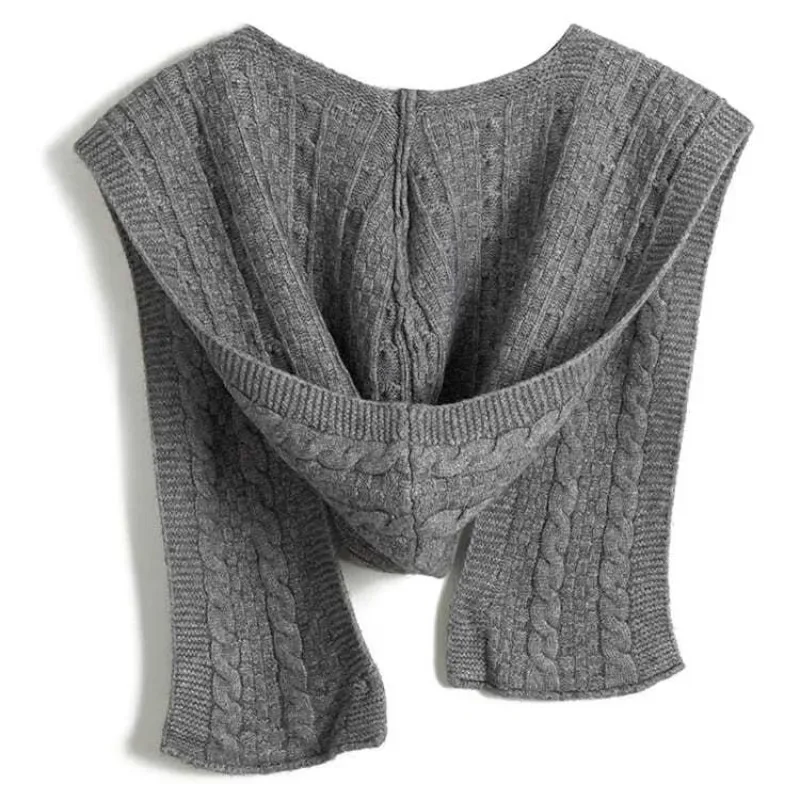 Sciarpe lavorate a maglia autunnali Donna Moda carina Scialle con cappuccio Abbigliamento per il tempo libero all'aperto Accessori di abbigliamento femminile tutto-fiammifero in stile coreano