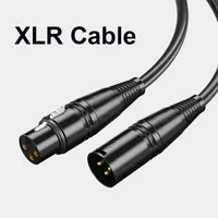3Pin XLR Cable Male to Female Canon Plug Audio Cable Shielded 1PC For Mixer Microphone Amplifier 0.5m 1m 1.8m 3m 5m 10m