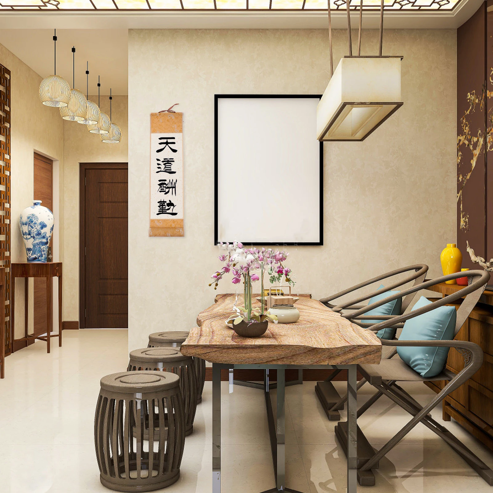 

Calligraphy Art Scroll Premium Rice Paper Chinese Painting Drawing Durable Compact Small Blank Diy Scroll Paper Kids Painting