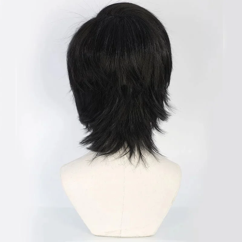 w,3;d'6.c\f/ABC123FF Yuffie Cosplay Synthetic Short Straight Wig Anime Coser Cute Girl Heat Resistant Fiber High2;a'5\f,8/h' view 5