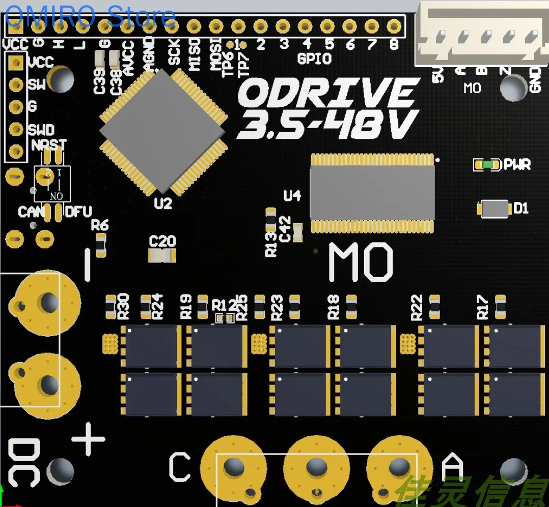 Single Drive Version ODrive-3.5 Electromodulation High Performance High Precision Brushless Motor Drive BLDC FOC