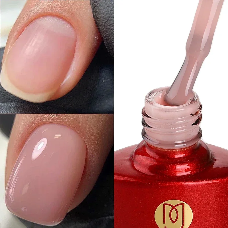 MSHARE Melkachtig Roze Rubberen Basisgel Camouflage Kleur Jas Losweken Nagels Gels Vernis Lak 10 ml UV LED Gel Polish TPO Gratis Gel