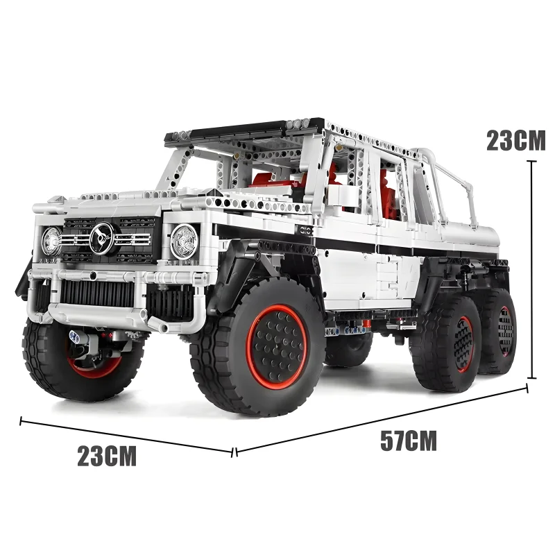 MOLD KING 13061 MOC técnico motorizado G700 6x6 SUV camión bloques de construcción de automóviles ladrillos juguete educativo 3D regalo de Navidad para niños