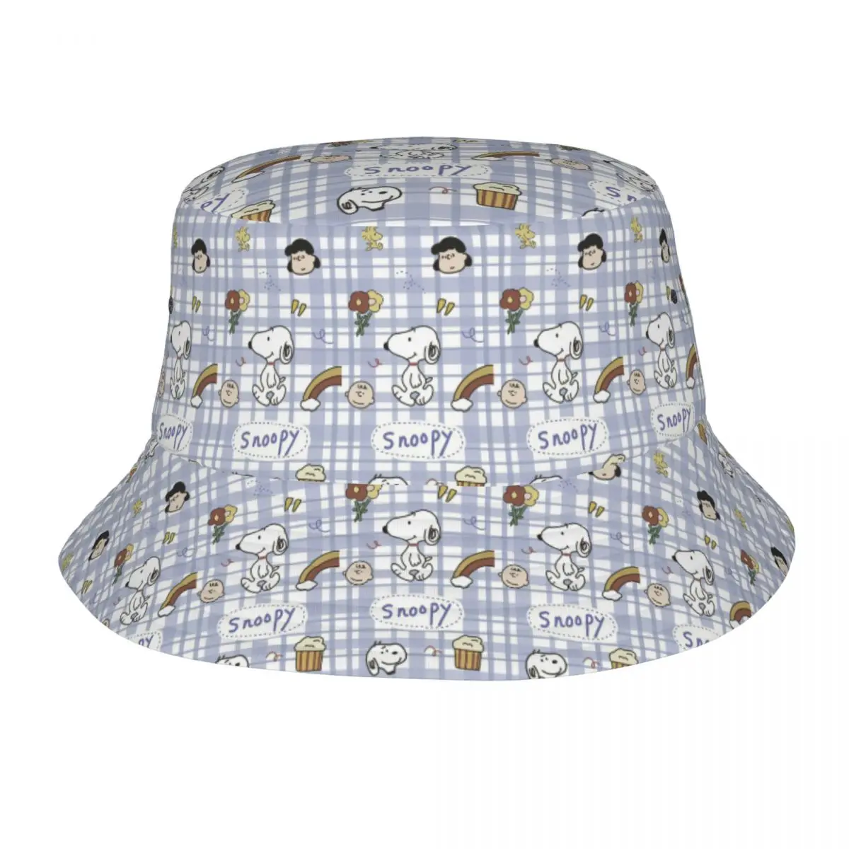

Snoopy peanuts collectionBucket Hat Travel Headwear Accessories Fishing Hat for Hiking Teen Bob Hat Foldable