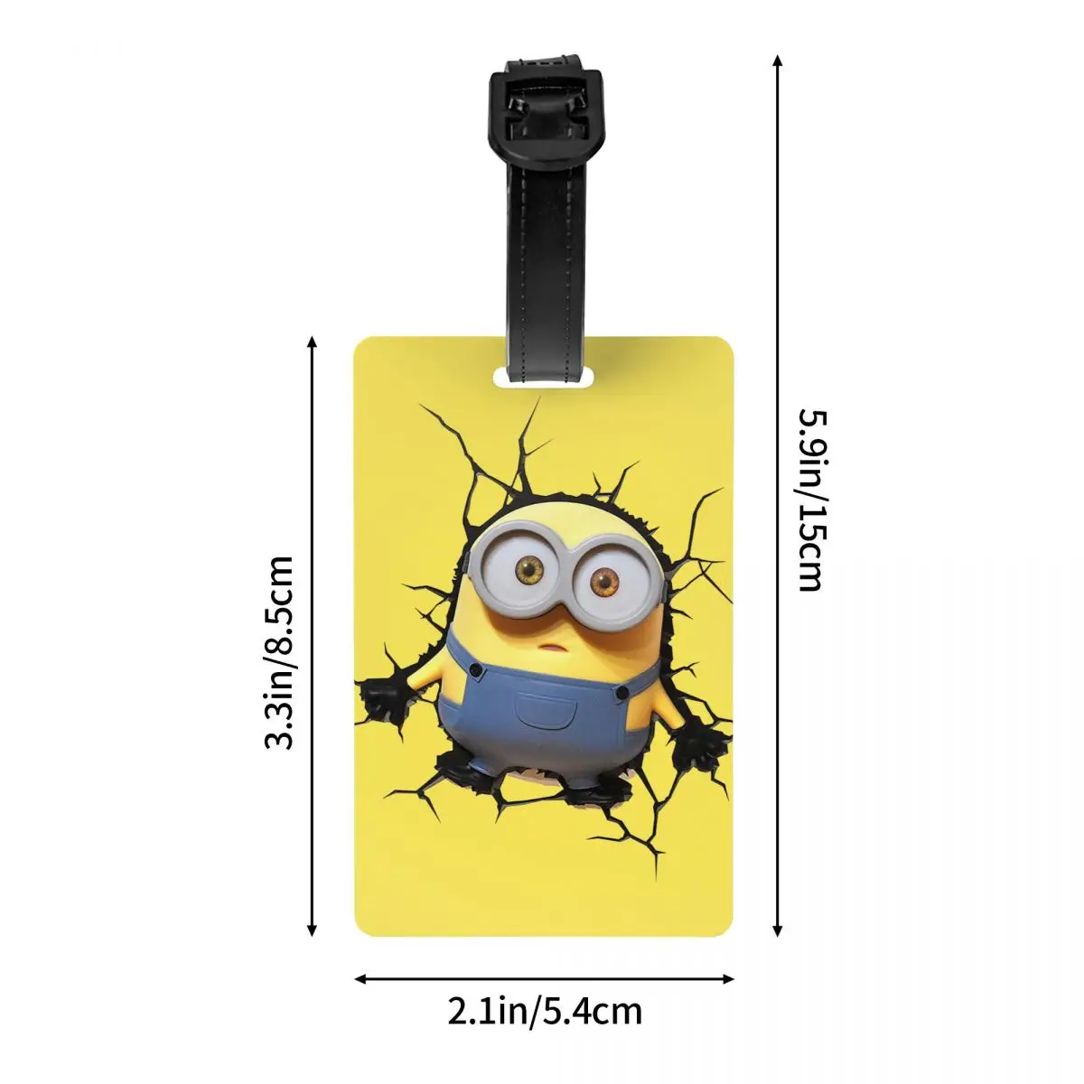 Custom Minions Luggage Tag Suitcase Baggage Privacy Cover ID Label