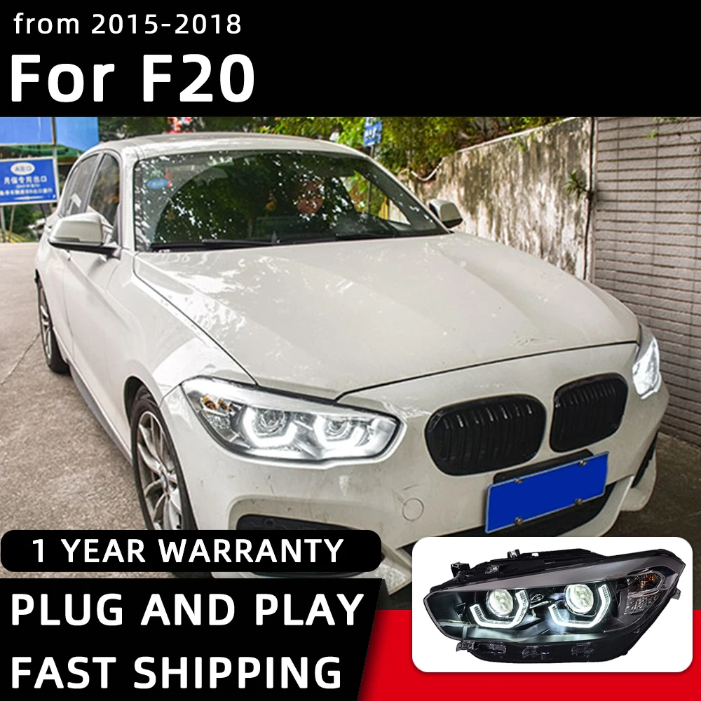 

Фара для BMW F20, светодиодные фары 2015-2018 120i 118i, фара, Стайлинг автомобиля, DRL, сигнальная линза проектора, автомобильные аксессуары