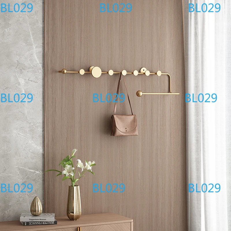 Nordic Wall Coat Rack Modern Minimalist Metal Shelf Interior Space Saving Creative Hanger Household Entrance Hall Furniture