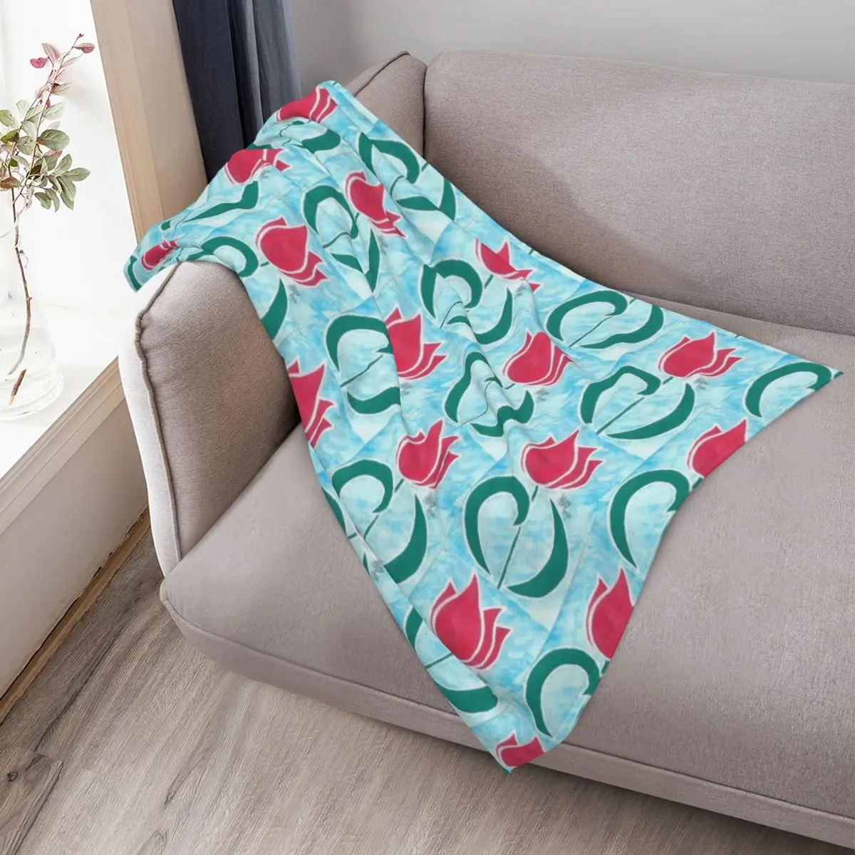 باركنسونا؟ ?s الوعي توليب رمي بطانية Hairys أريكة لحاف الفانيلا هدايا عيد الميلاد البطانيات #3