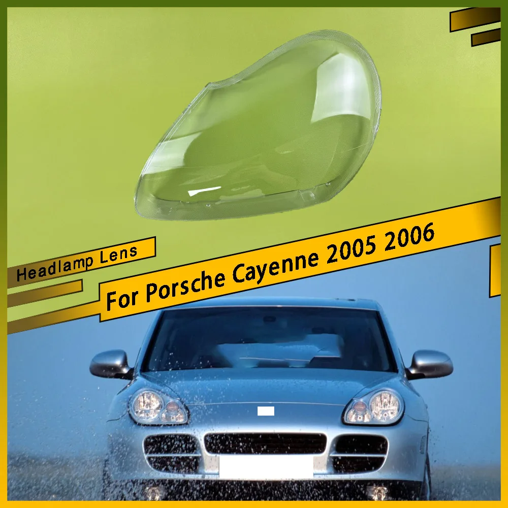 

Car Front Headlamps Headlight Cover Transparent Lampshade Front Headlight Cover Shell Car Gadgets For Porsche Cayenne 2005 2006