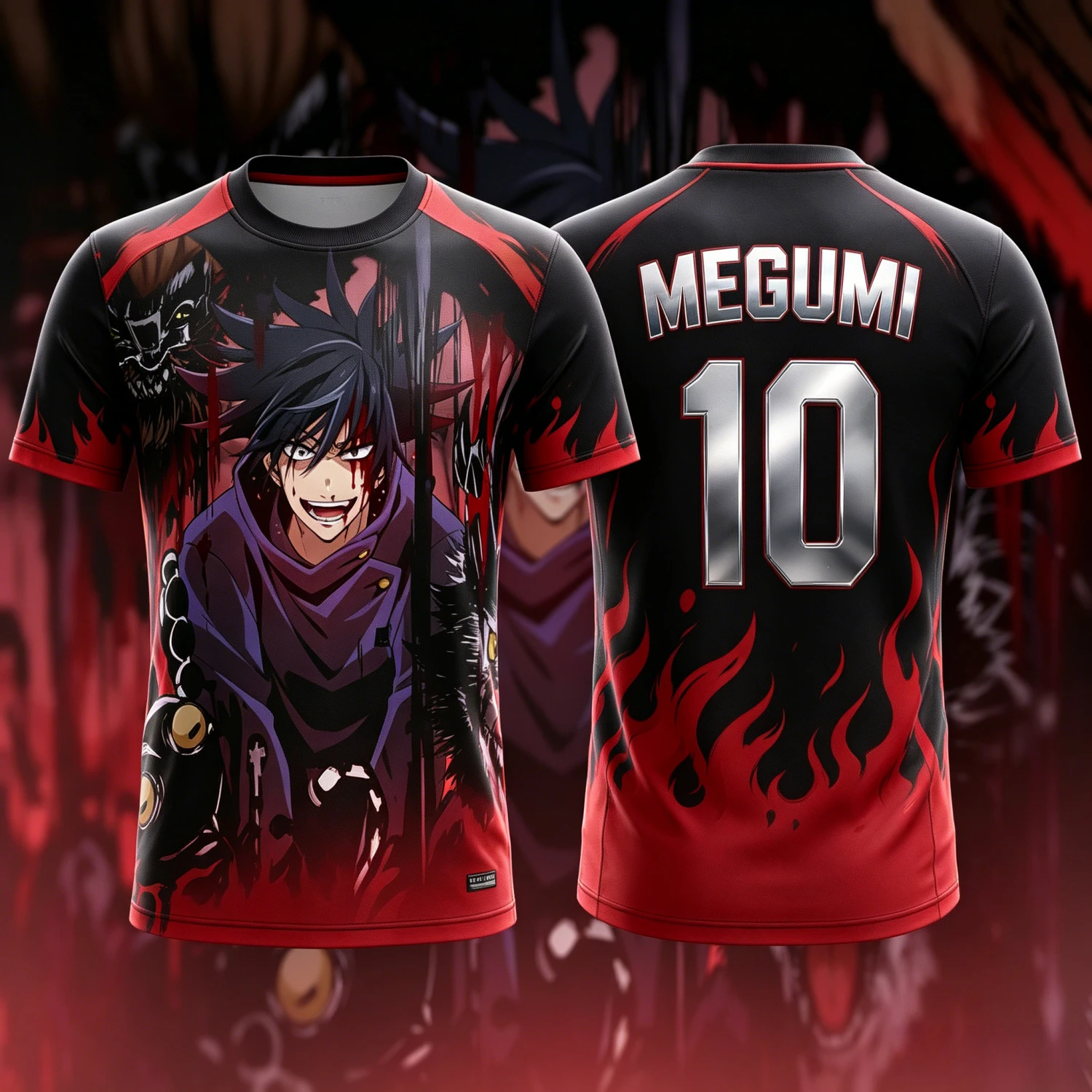 2026 Summer Jujutsu Kaisen Retro Cosplay T-shirt Men's 3D Printed Jiu Jitsu Short-sleeved Family Unisex Children's Sports Shirt