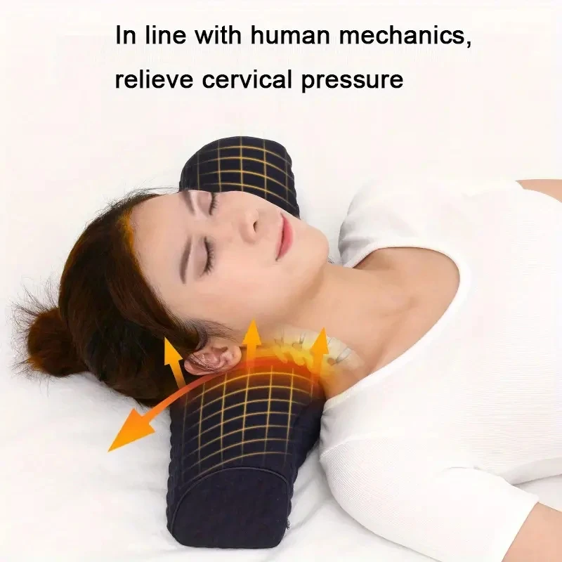 

Neck Pillow Neck Care, Comfortable Memory Cotton Pillow Core, Soothing Shoulder and Neck, Suitable for Travel or Camping Anywher