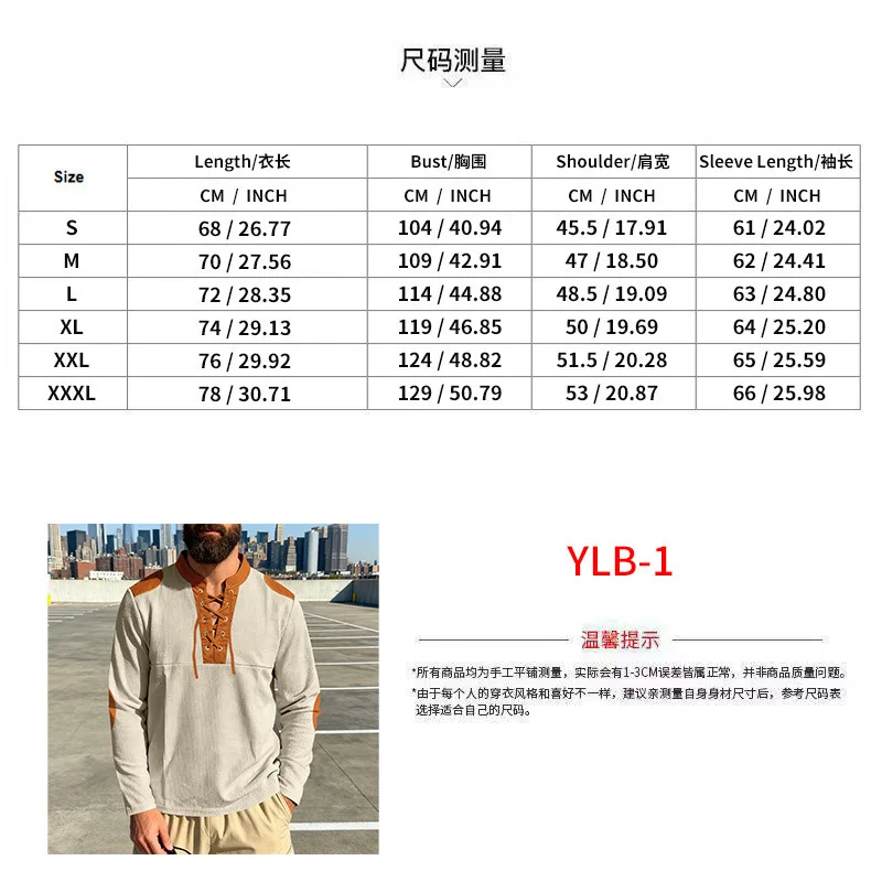 Men's Waffle Knit Lace-Up Henley Shirt Casual Color Block Long Sleeve Pullover Top
