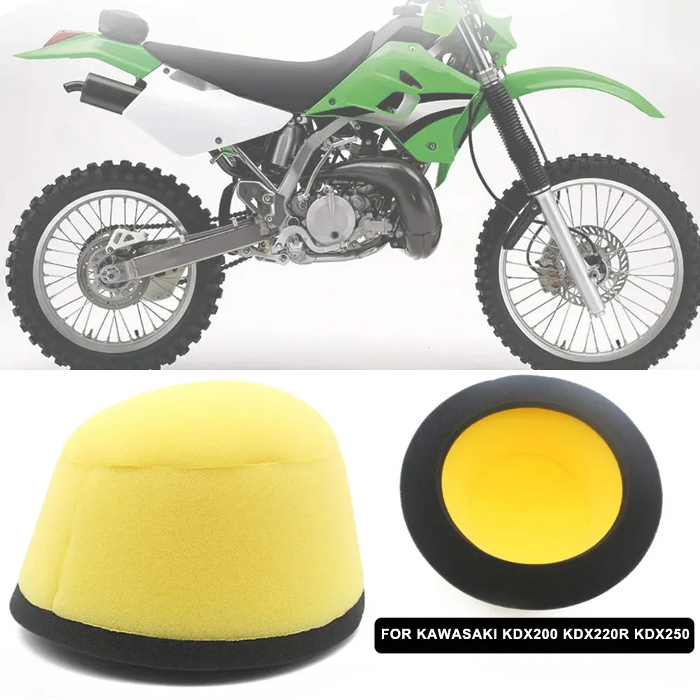 KDX KLX 200 250 300 650R Foam Air Filter Cleaner Element For Kawasaki Motorcycle High Performance Double Layer Washable