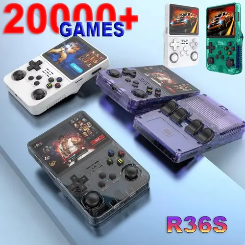 Consola de juegos R36S R36S 64G pantalla Ips de 3,5 pulgadas reproductor de juegos portátil R36S reproductor de vídeo de bolsillo Retro dispositivo de juego regalo para niño