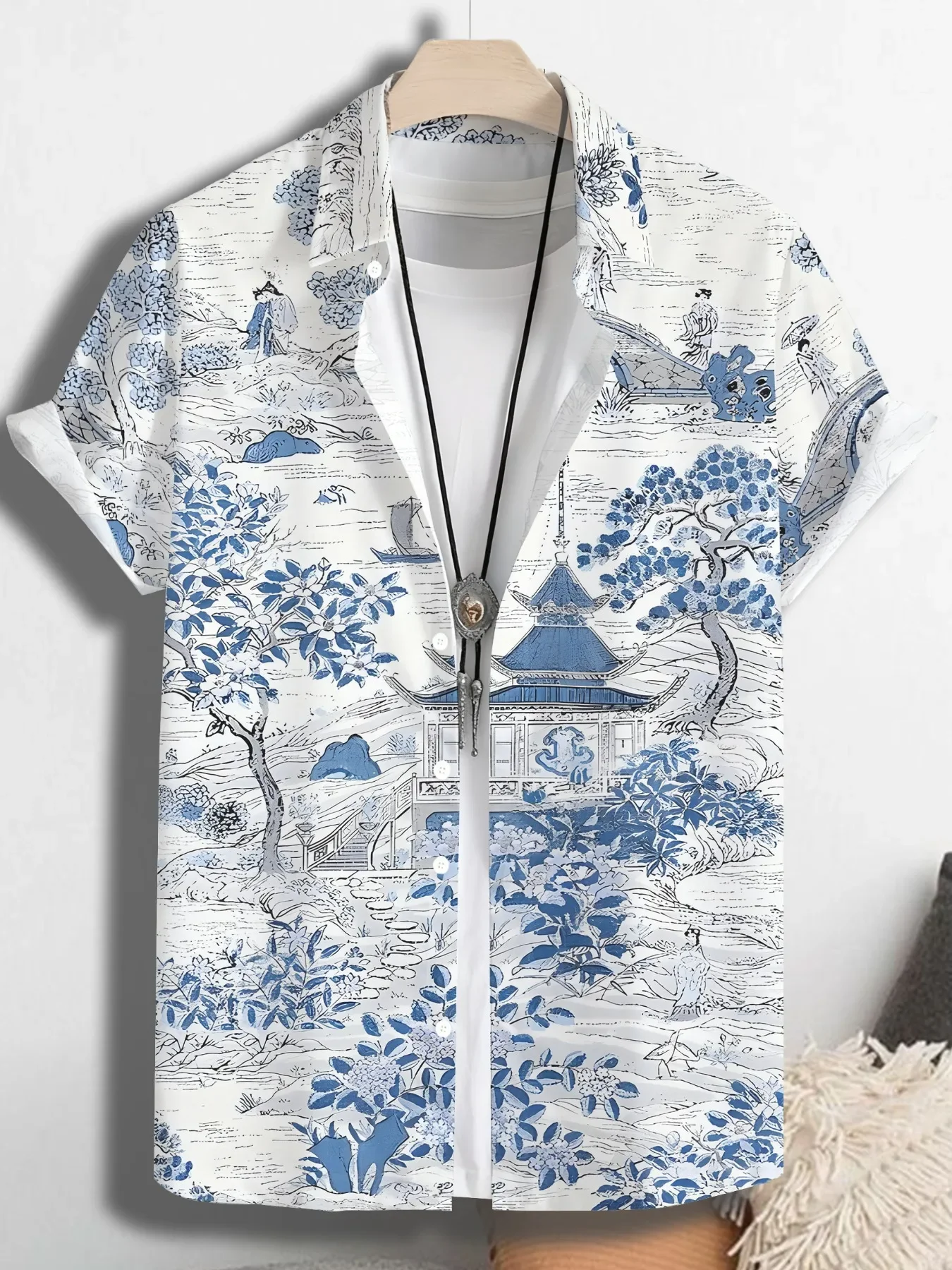 Summer Fashion Casual Men's Hawaiian Shirt Man Short Sleeve Cool Beach Party Print Lightweight Breathable Tops Holiday Vacation