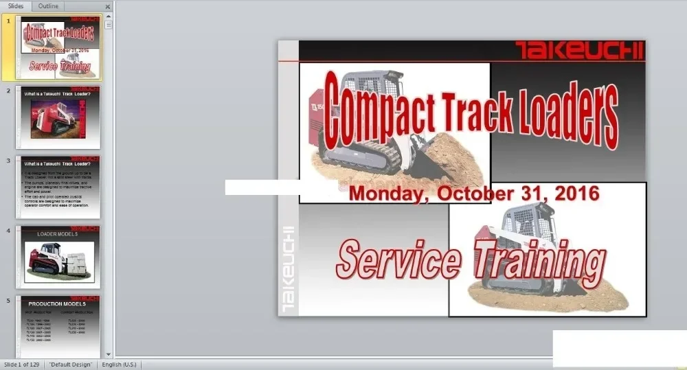 AutoDVD Takeuchi Full Set Service Training, Service Manual, Operator, Part Manual