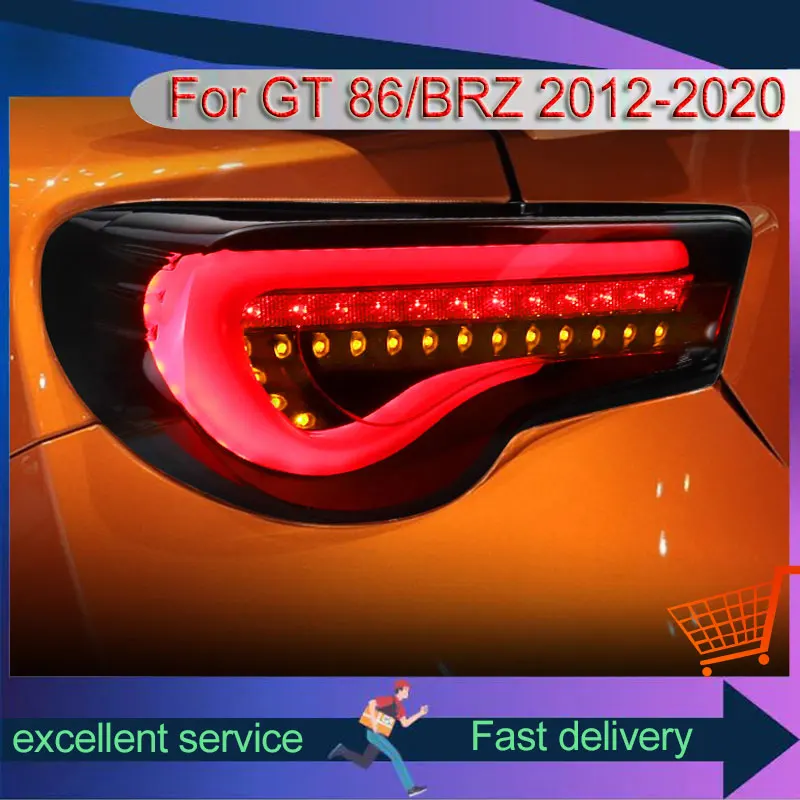 Hook Taillights For Toyota GT 86 BRZ 2012-2020 Year Tail Lamp Refit With LED Brake Reversing Turn Signal Lights Car Accessories