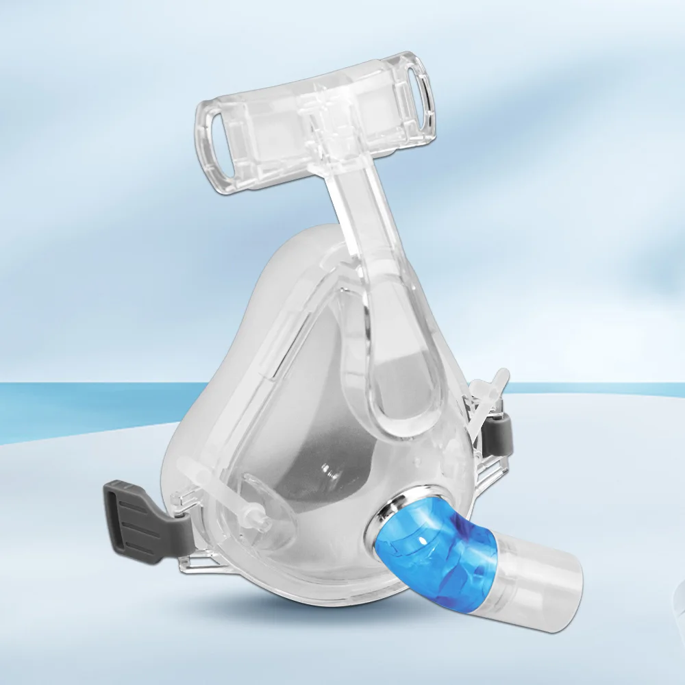 

Назальная маска для аппаратов ИВЛ (CPAP) от апноэ сна, полнолицевая маска с головным ремнем, аксессуары для респиратора от храпа