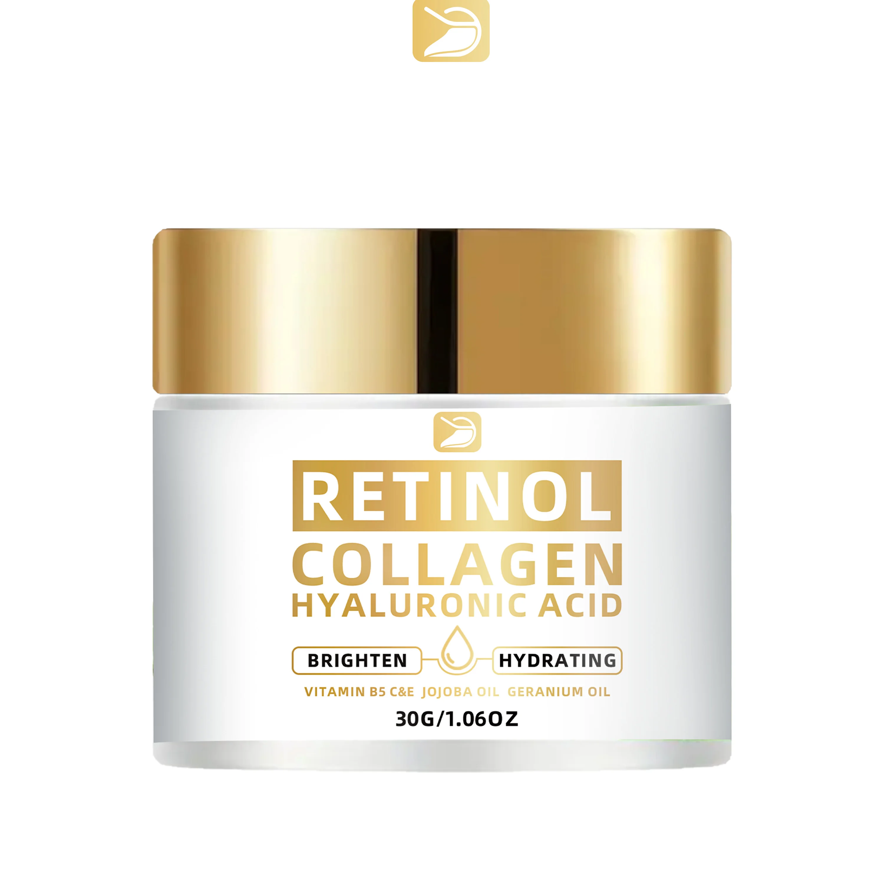 Crema de ácido hialurónico de colágeno y retinol Ottilavie: hidrata, levanta e hidrata, todo tipo de piel, unisex, rostro/cuello/cuerpo, 1,76 oz