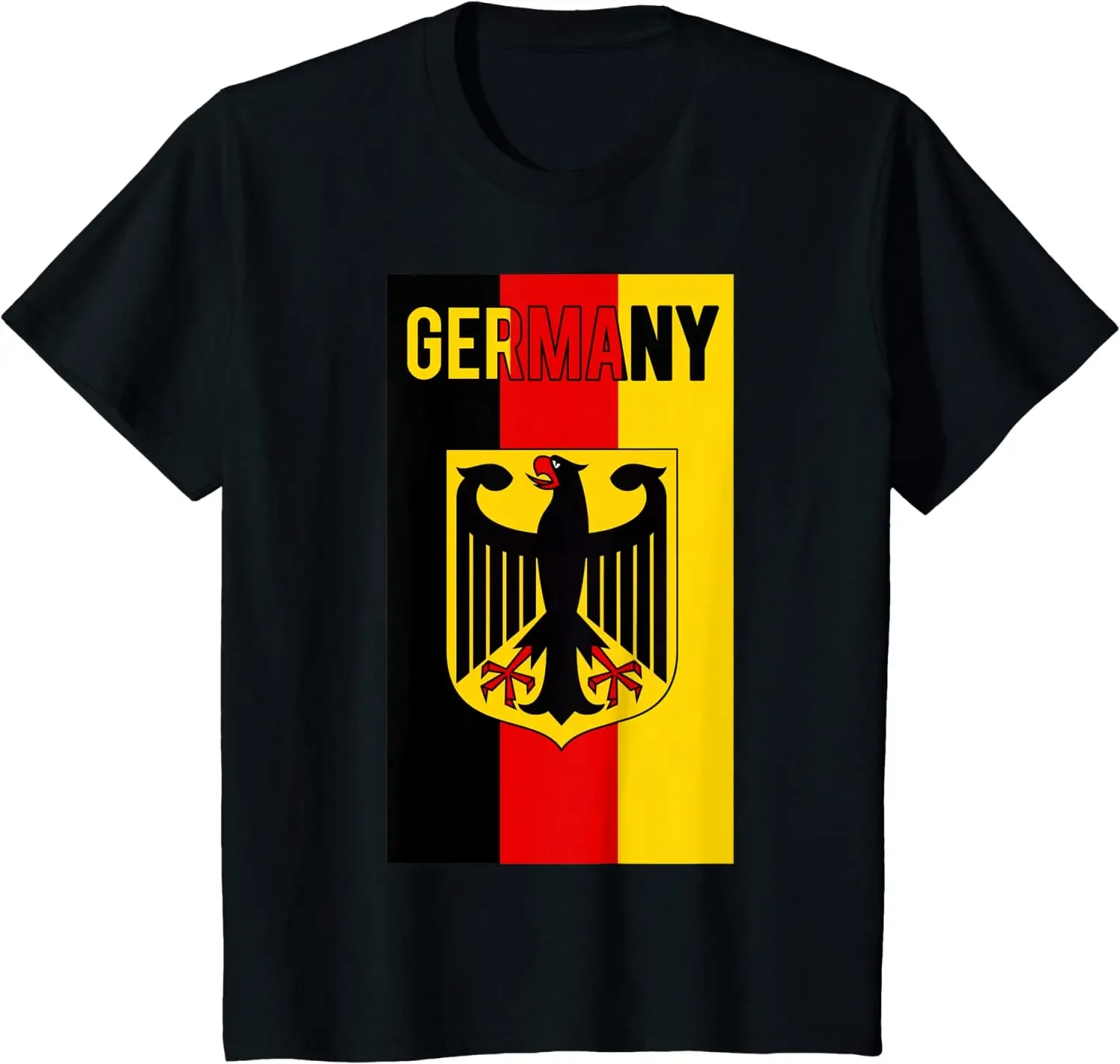 German Pride | Germany Flag T-Shirt 100% Cotton O-Neck Summer Short Sleeve Casual Mens T-shirt Size S-3XL