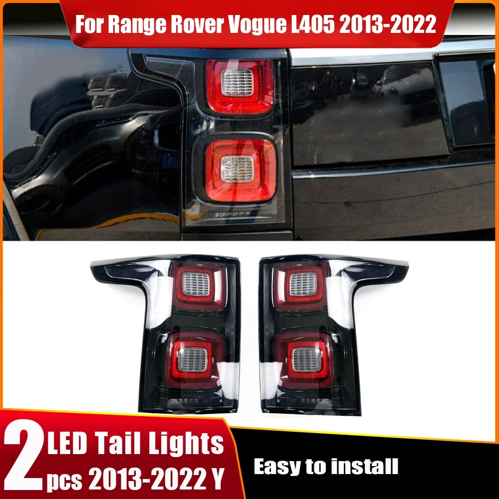 

Taillights Rear LED Lamp For Range Rover Vogue L405 2018-2022 Brake Light EU/US/SVA/Black Version 13-17 Change to 18- 22