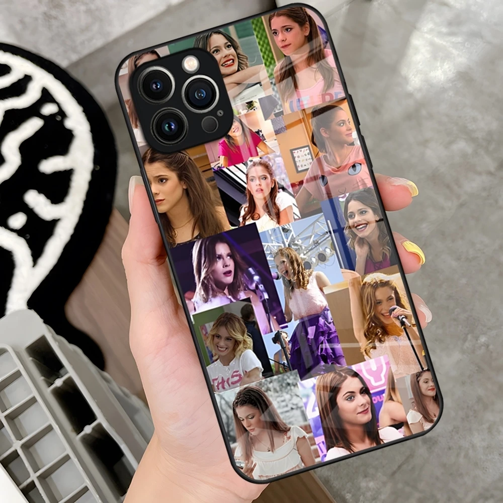 Violetta tv show cell Phone Case for iPhone 15 Pro 14 13 12 11 Mini X XS XR Max 6 8 Plus SE 2020 Glass Design Cove