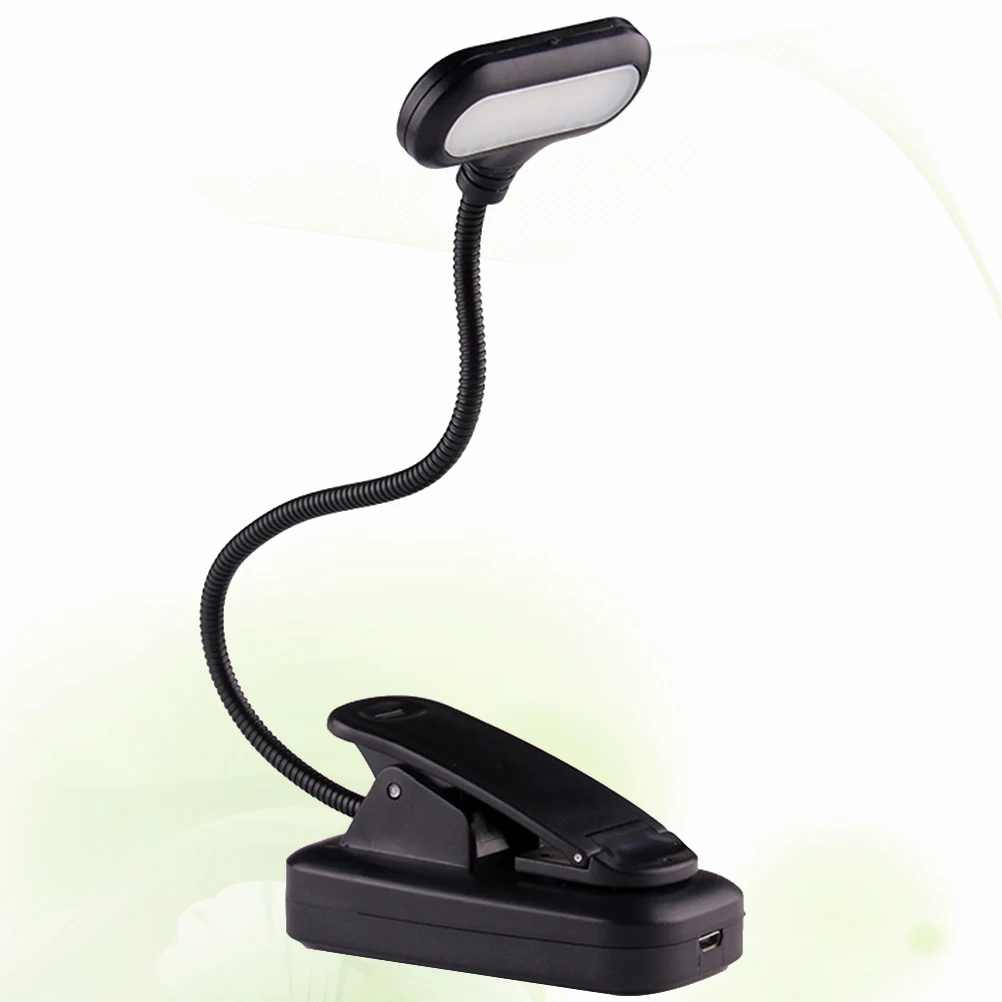 

USB Charging Mini LED Reading Light 360° Flexible Clip Book Lamp Portable Desk Lamps for Night Readers Adjustable Table Lamp USB