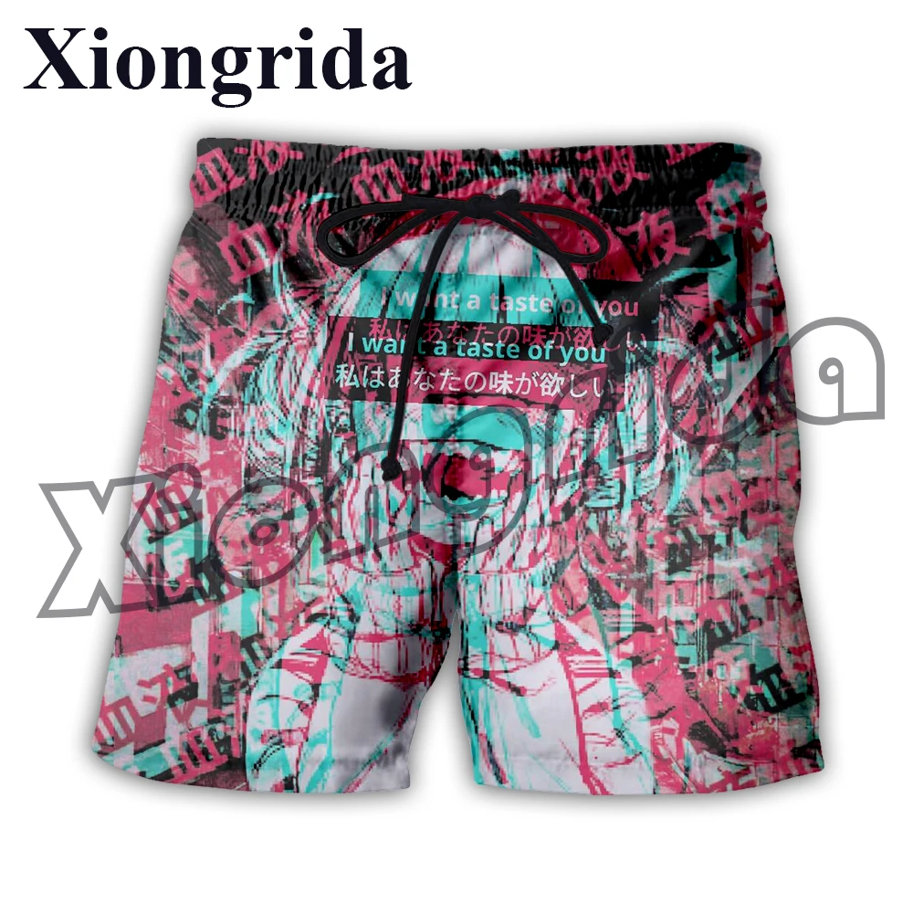 Himiko Toga Shorts Mens Casual Anime Print pantaloni corti Unisex Izuku Midoriya Boku Hero Girl Kawaii Beach Trunks Pants