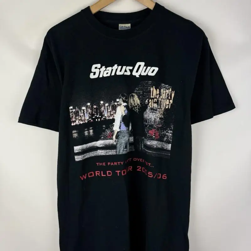 تي شيرت Status Quo Vintage 2005 / 06 World Tour Band مقاس M #1