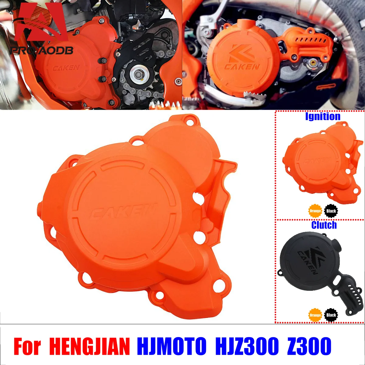 

Stylish and Functional Motorcycle Clutch Guard Ignition Water Pump Cover Protector For HENGJIAN HJMOTO HJZ300 Z300 etc