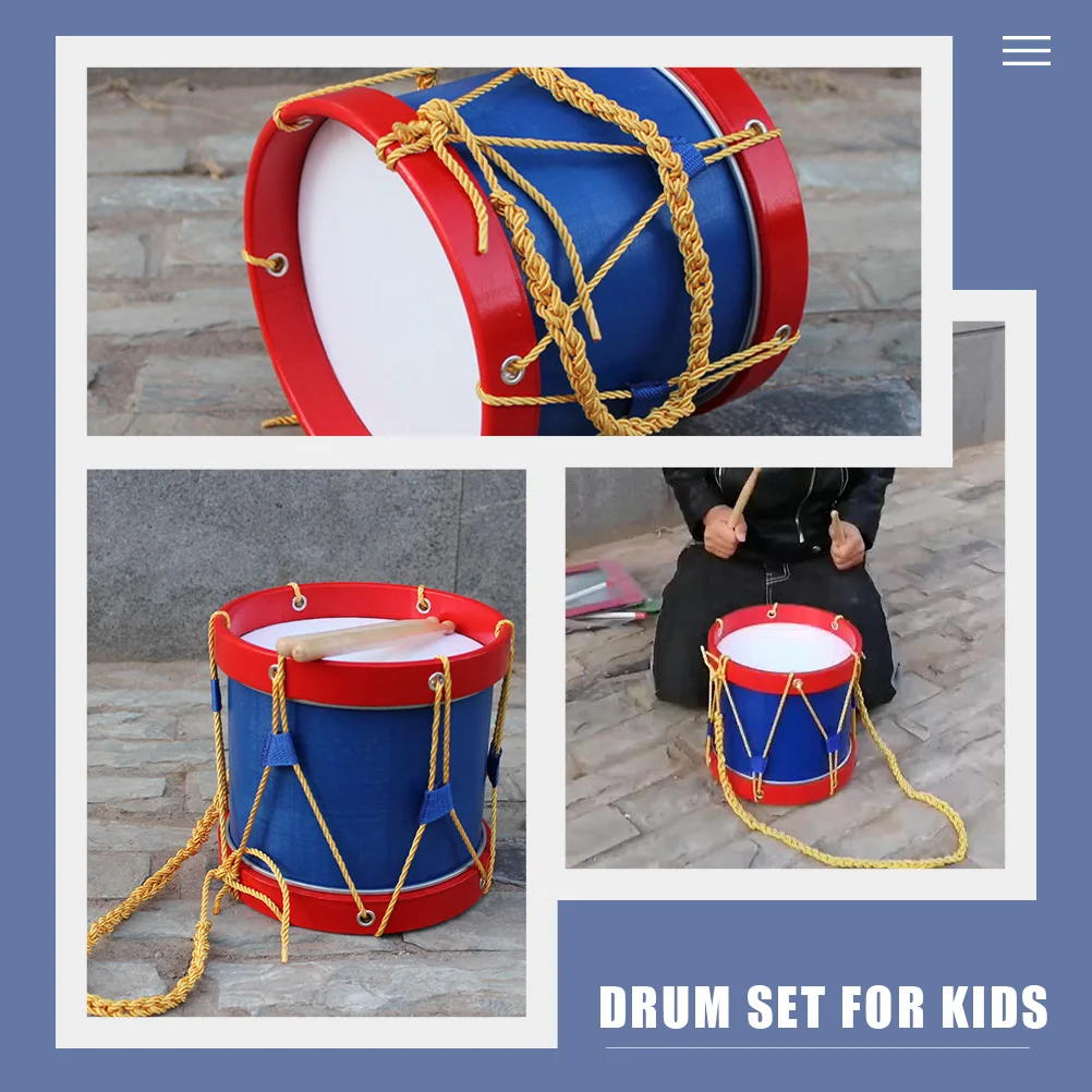 أدوات قرع الأطفال مجموعة طبلة كمين طبول يدوية للأطفال مسيرة إيقاع التعليم ألعاب موسيقية #5
