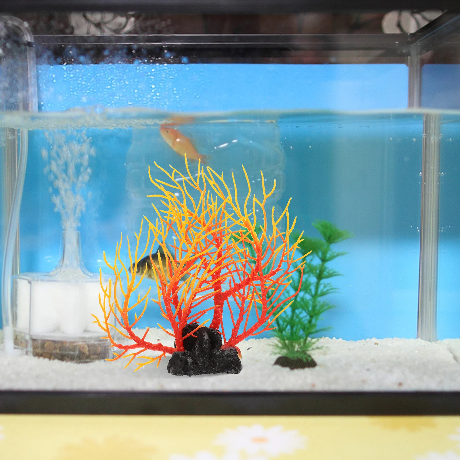 

Simulation Coral Tree Aquarium Plant Decor Artificial Water Grass Fish Tank Decorations Resin Aquatic Plant Ornament