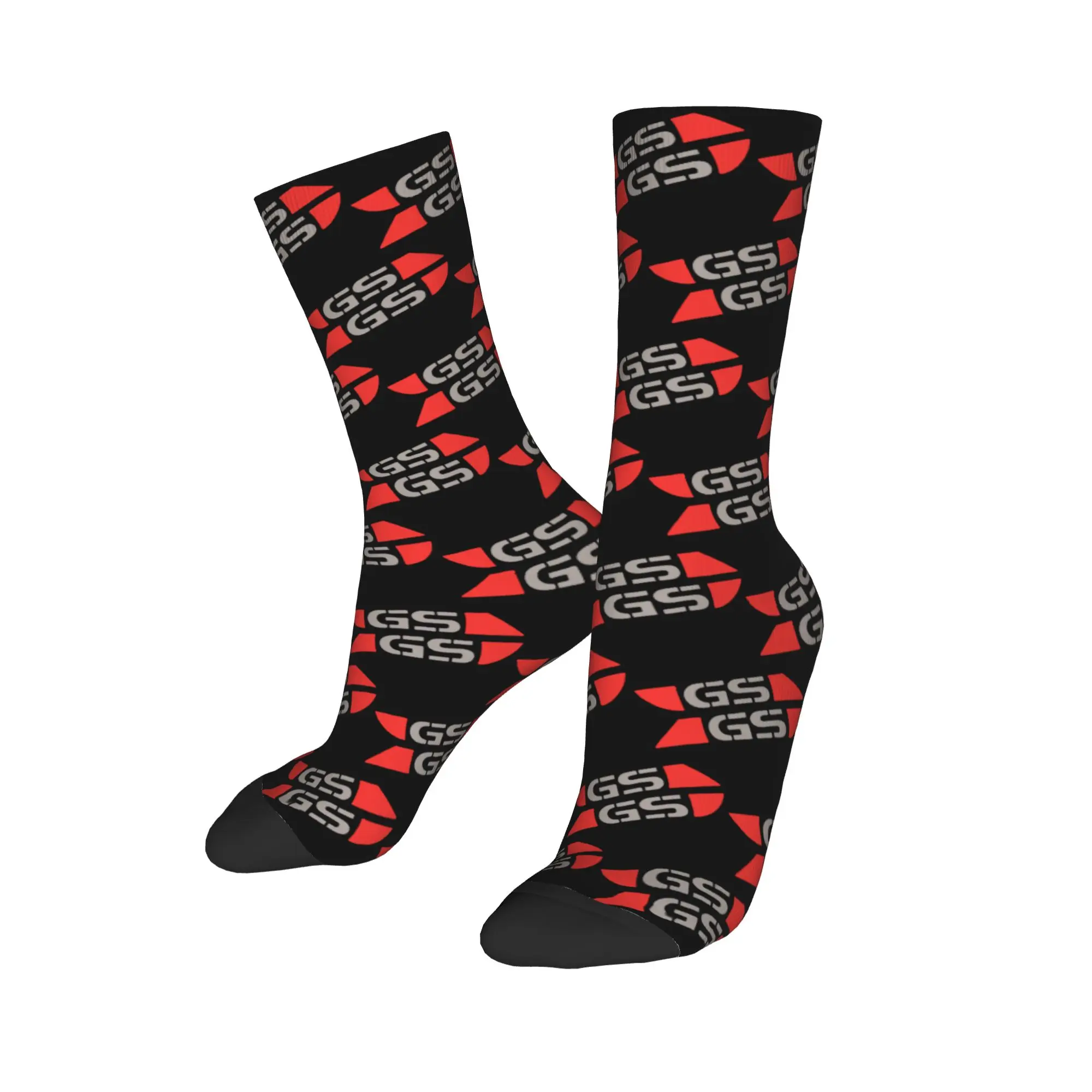 Custom Cute Printing Motors GS World Map Racing Socks for Women Men Stretch Summer Autumn Winter Classical Crew Socks