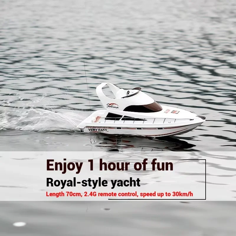 Yacht de luxe télécommandé Rc, bateau rapide de course, bateau à rames électrique, modèle pour enfants, jouet, cadeau, nouvelle collection