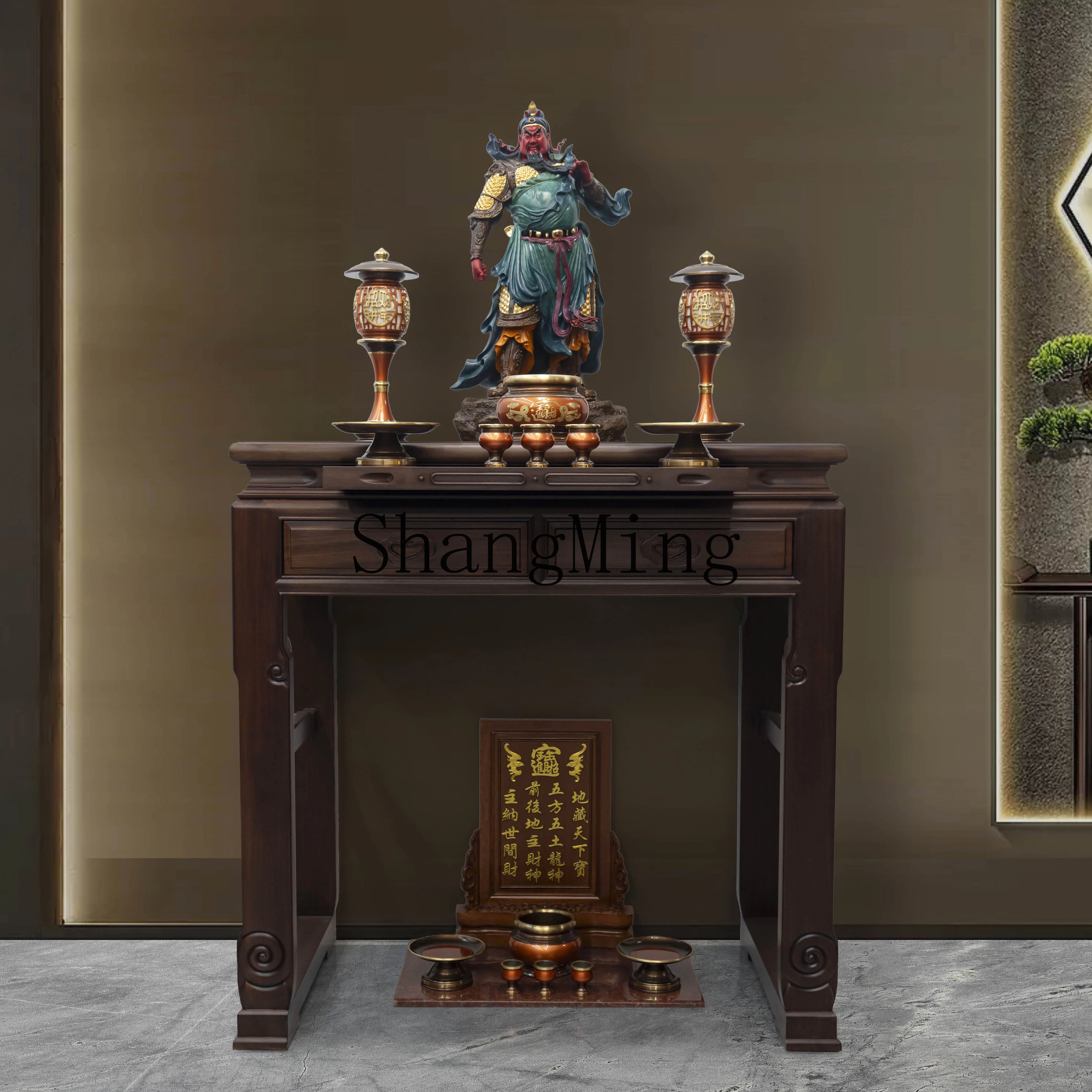 FG good-looking  Buddhist platform household simple table new Chinese style Zhongtang incense table tribute table Buddhist niche