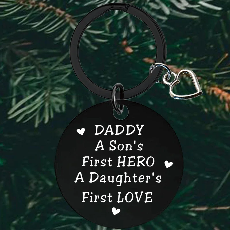 Cute Father’s Day Gifts Keychain Dad Birthday Key Chain Pendant Father’s Day Gifts Stepdad New Dad to Be Husband Gifts