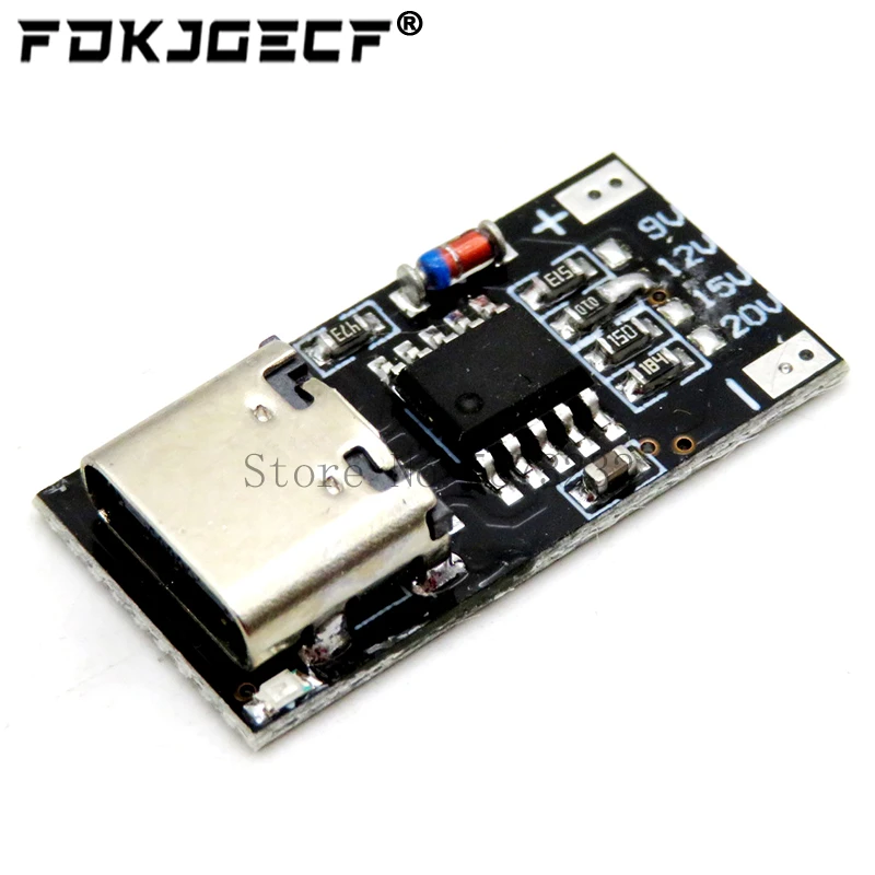 USB-C PD Trigger Board Module PD/QC Decoy Board Fast Charge USB Type-c to 12v High Speed Charger Power Delivery Boost Module