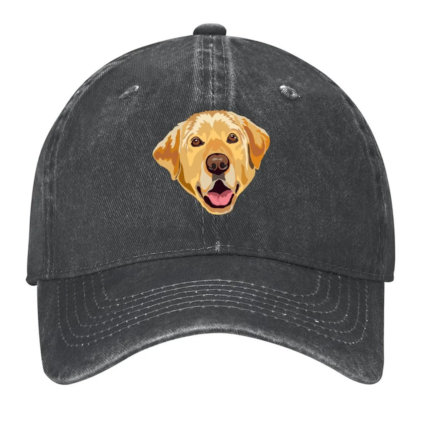 

Yellow Labrador Baseball Cap winter hats for men Big Size Hat Snap Back Hat Sunscreen Luxury Woman Men's