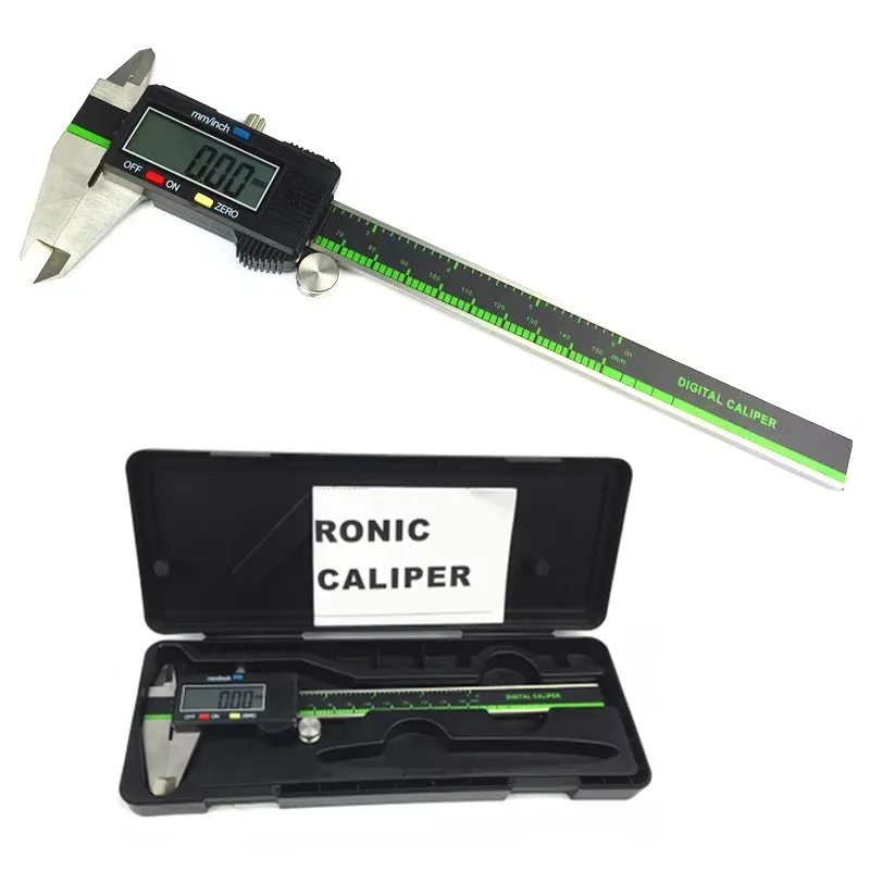 high quality 0-150mm 6inch stainless steel/ plastic digital caliper electronic vernier caliper  gauge micrometer