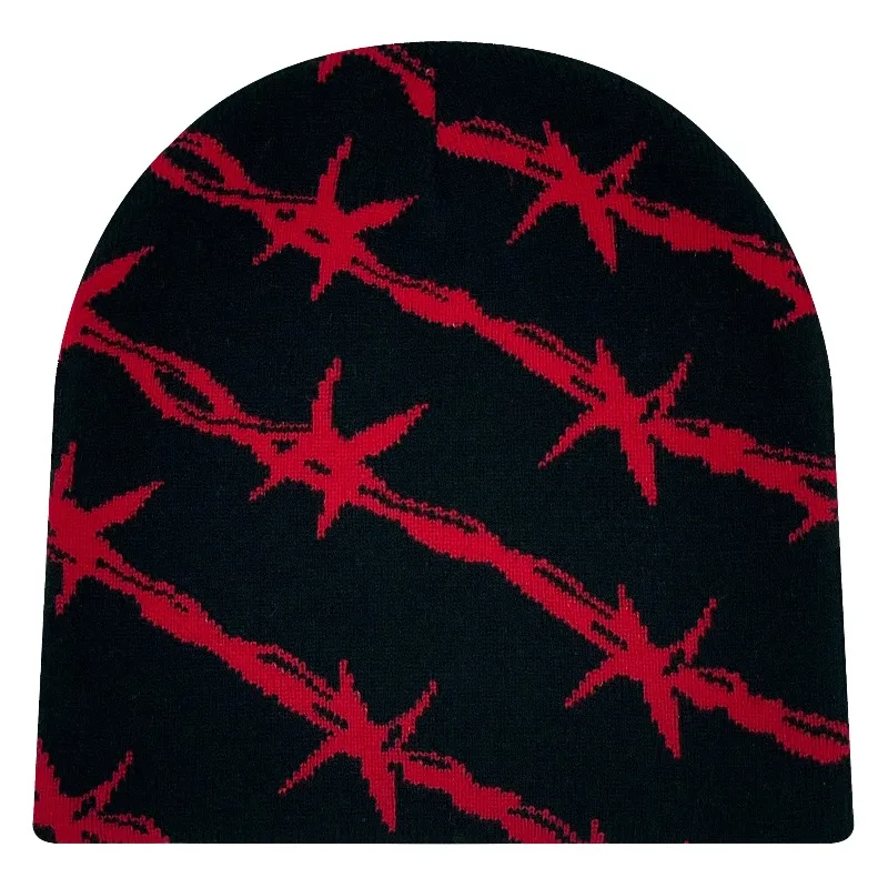 Unisex Knitted Beanie Hat with Twill Pattern Fashion Trend Warm Winter outdoor Cap for Autumn And Winter