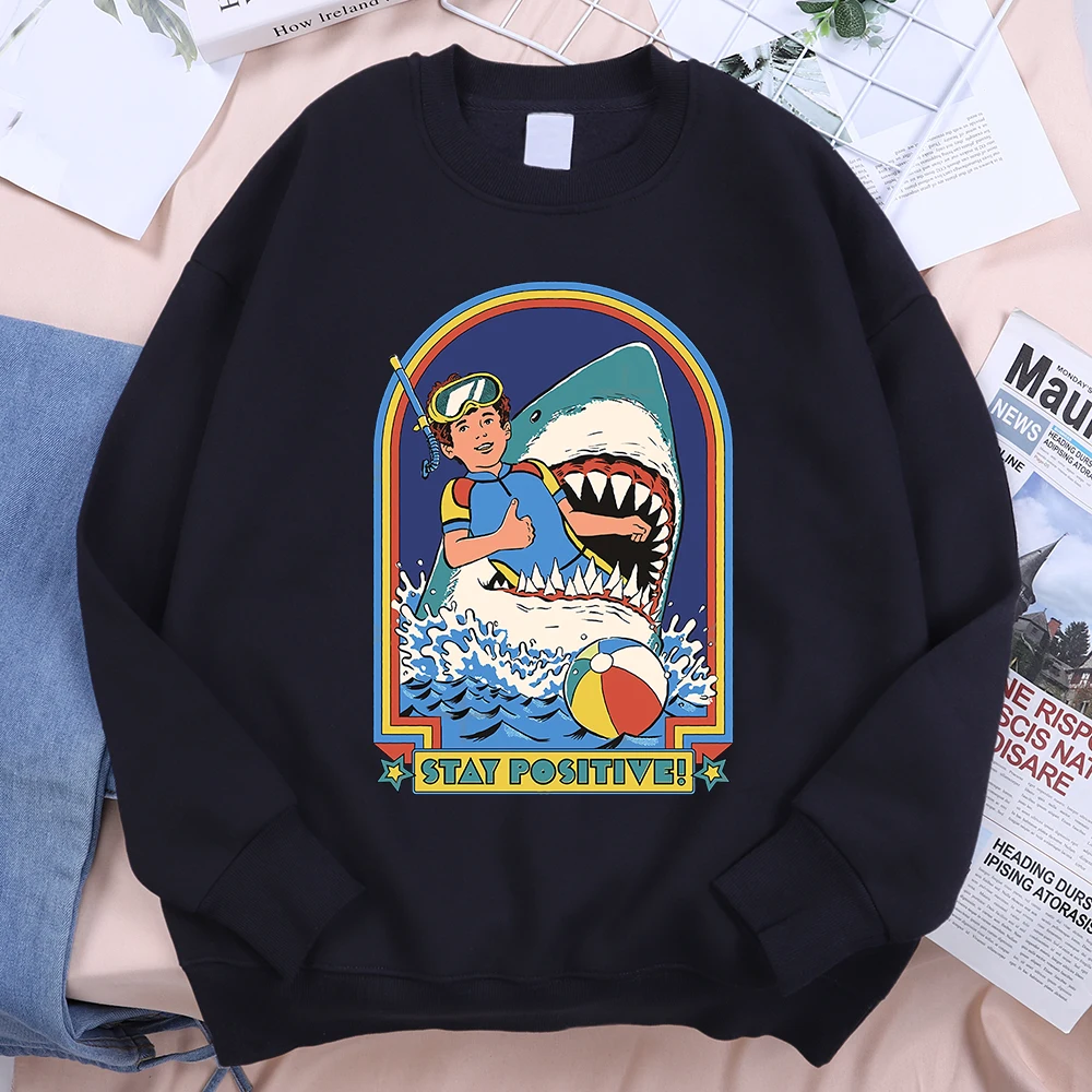 Being In A Desperate Situation Stay Positive Männer Hoodie Casual Fleece Sweatshirt Herbst Warme Pullover Mode Lose Sportswears – Detail 26