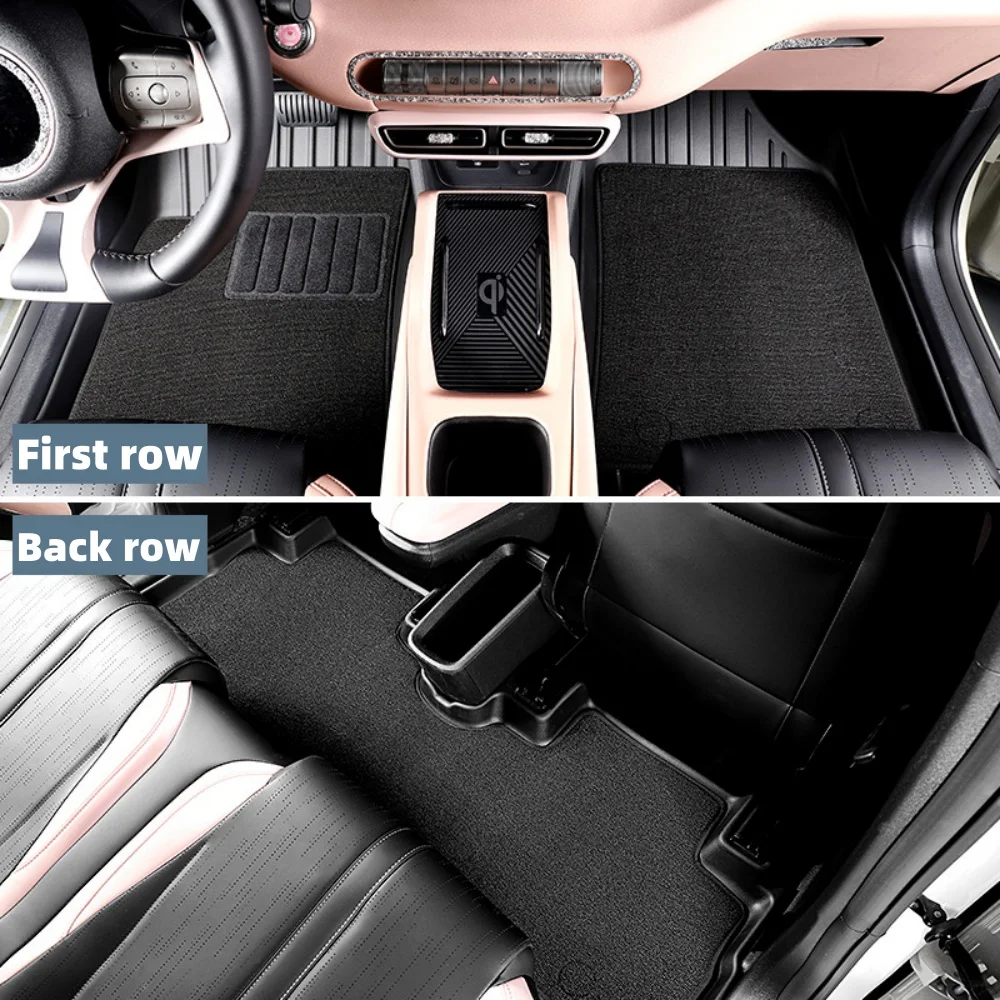 TPE Floor Mats For BYD Seagull 2023 2024,All Weather Waterproof Non-slip Anti-water Back Seat Protector Car Liners&Trunk Mat