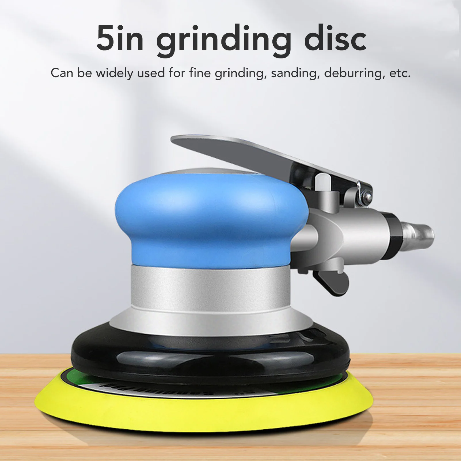 KP-6505 Air Sander 5in Orbital Pneumatic Sanding Machine 12000RPM Palm Grinder Air Grinder Set for Vehicle Furniture