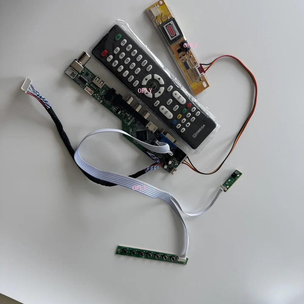 

TV Controller board kit VGA USB HDMI-compatible RF for AUO B156XW01 V0 B156XW01 15.6" 1366X768 LCD panel AV screen monitor