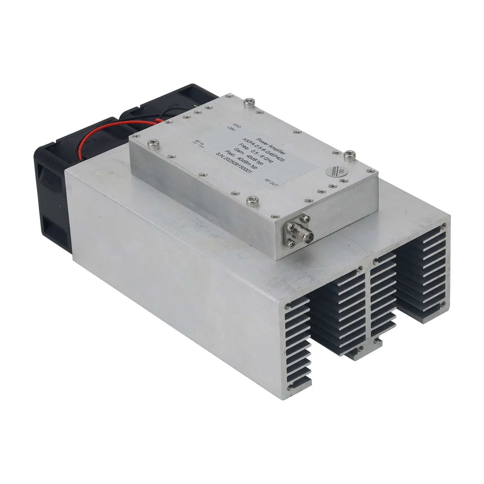 NEW 0.5-6GHz  45dB Gain 10W High Power Output RF Microwave Wideband Power Amplifier with S MA Female Connector